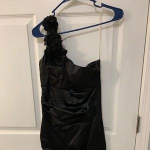 Black one strap dress